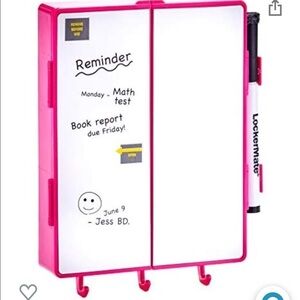 MagneticLocker vanity with light, dry erase board and marker, batteries included